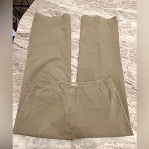 Chico’s Size 2 (Medium) Khaki Pants Cotton Stretch Straight Leg